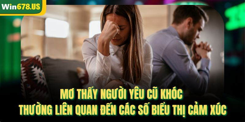 Mơ thấy người yêu cũ khóc thường liên quan đến các số biểu thị cảm xúc