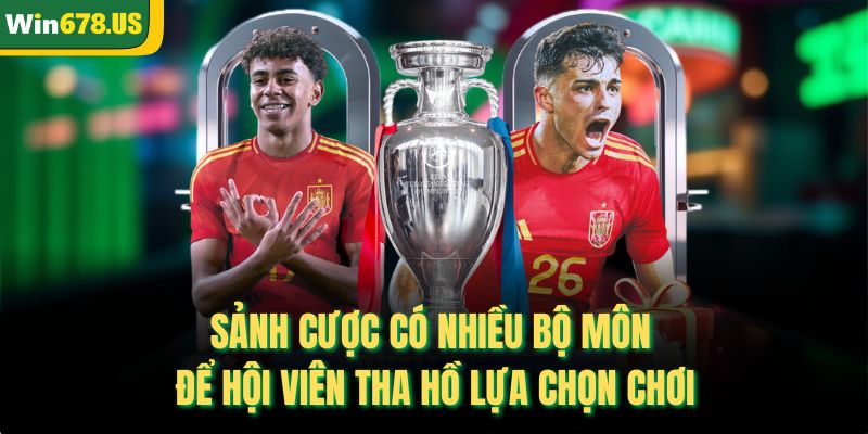 Sảnh cược có nhiều bộ môn để hội viên tha hồ lựa chọn chơi